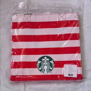 Starbucks 50th Anniversary Red and White Tote